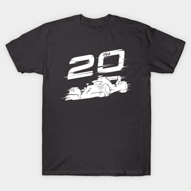 We Race On! 20 [White] T-Shirt by DCLawrenceUK